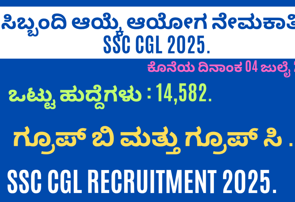 SSC CGL Recruitment 2025