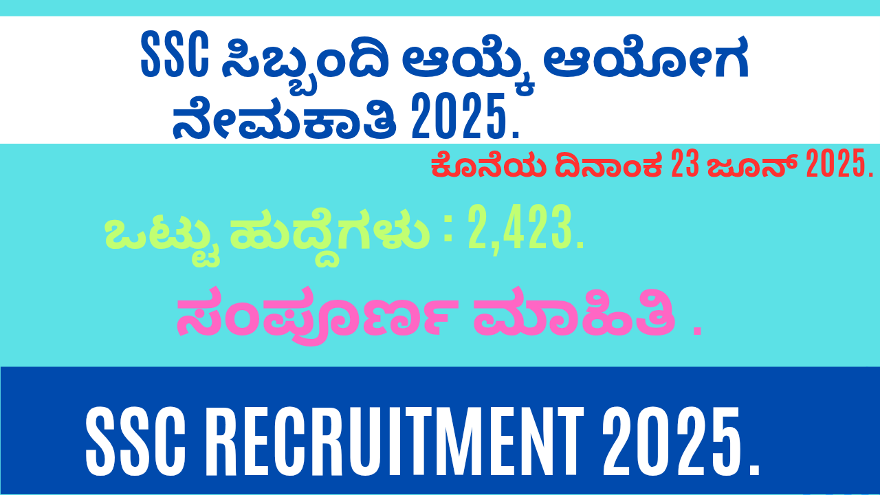 SSC Recruitment 2025